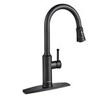 ​FORIOUS HH0026B High Arc Single Handle Kitchen Faucet Pull Down Sprayer, Black