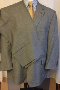 Men's Tailored Joseph Feiss Grey  Suit C46s W44"/28" - Picture 1 of 7
