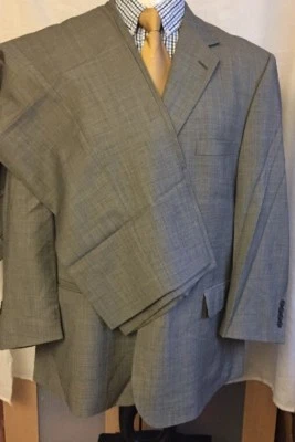 Men's Tailored Joseph Feiss Grey  Suit C46s W44"/28" - Image 1 of 4