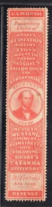 Private Die Medicine RS17a Old Paper 4c D.S. Barnes, VF Scarce & Beautiful - Picture 1 of 3