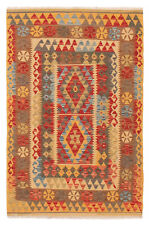 Traditional Hand Woven Carpet 3'3" x 5'0" Kilim Wool Rug
