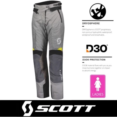 Ladies Adventure Motorcycle Trousers Scott Dual Raid Breathable ADV Pant - Small - Image 1 of 4