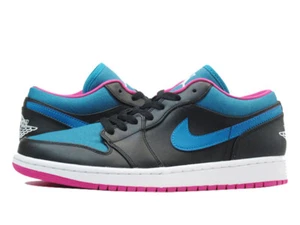 Nike Air Jordan 1 Retro Low SOUTH BEACH Black/Teal/Pink 553558-027 Men 13 Shoes - Picture 1 of 8