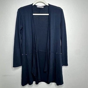 Damen Strickjacke Quinze Heures Paris Trente blau Made in France lang leicht - Bild 1 von 8