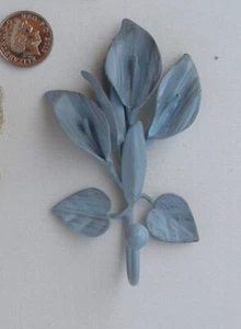 Ganci allacciati grandi shabby chic blu giglio x 24 - Foto 1 di 3