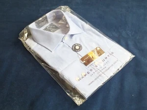 Hawes Curtis 16.5"/34 Luxury Cotton Blue Herringbone Ludlow Classic Fit Shirt - Picture 1 of 21
