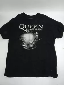 QUEEN Adam Lambert Rhapsody Tour Double-Sided Black Concert T-Shirt XL C231 - Picture 1 of 5