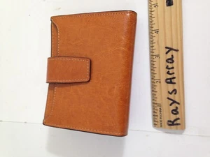 Laverni Carry Everything Women's wallet RFID orange chamois ID credit cards - Picture 1 of 9