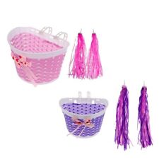 Add Some Style to Your Kid's Bike with Tassel Streamers and Braided Basket