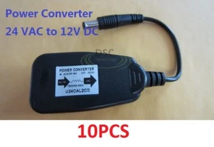 Adattatore convertitore riduttore di potenza da 24 VAC a 12 VDC da 10 pezzi - Foto 1 di 5