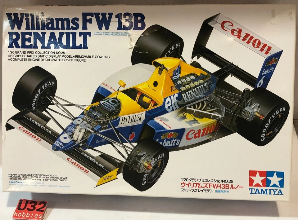 TAMIYA 20025 KIT 1/20 WILLIAMS FW 13B RENAULT F1 - Immagine 1 di 4