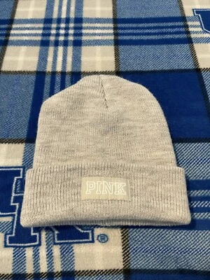 Gorro ROSA Victoria Secret Logo Gris OSFM Foto 1 de 3