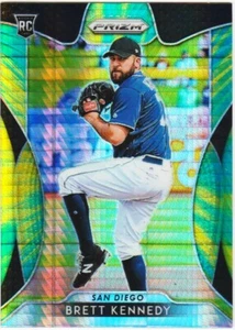 BRETT KENNEDY RC 2019 PRIZM ROOKIE HYPER YELLOW GREEN REFRACTOR # 215 TIER III - Picture 1 of 1