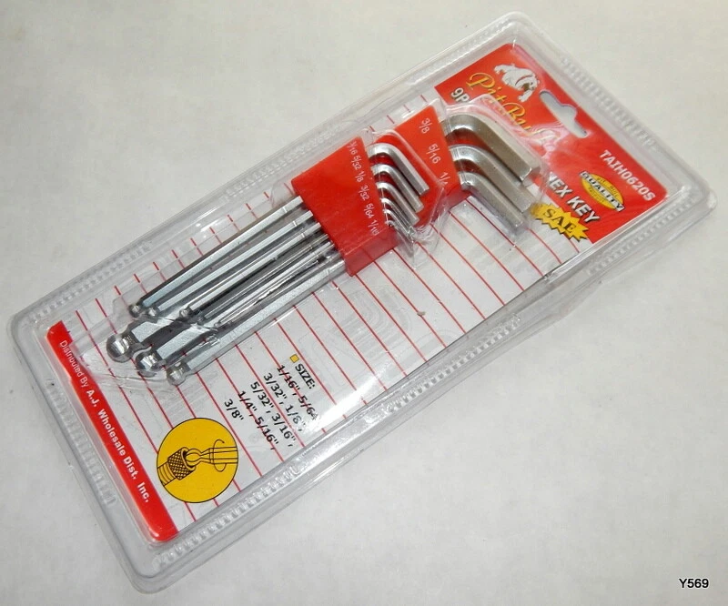 9 Piece Pitbull SAE Kex Nut Keys TAIH0620S - Image 1 of 4