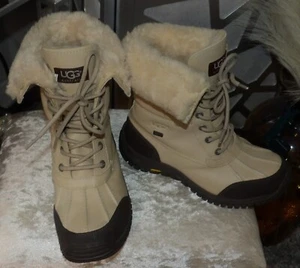 UGG ADIRONDACK VIBRAM LACE UP WATERPROOF SHEEPSKIN RAIN, SNOW BOOTS ( SZ: 8) - Picture 1 of 8