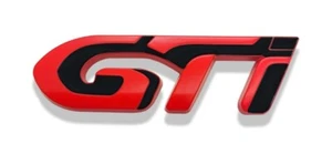⭐Autocollant emblème badge métal rouge noir pour Peugeot 208 GTi 308 207 ⭐ - Imagen 1 de 3