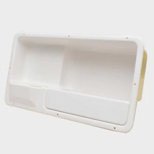SSi Boat Cup Holder Panel | 26 7/8 x 13 1/2 Inch White Plastic - Foto 1 di 4