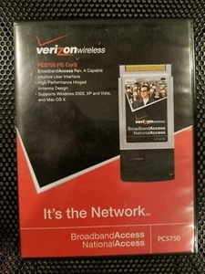 PC5750 Verizon Wireless Broadband Modem 3G CDMA PCMCIA Card - Lot of 2 + Case - Picture 1 of 6