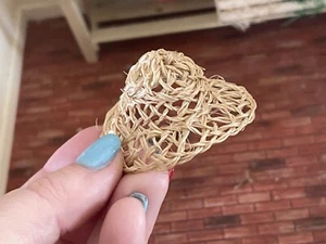 Woven Straw Hats Craft Accessory Spring Miniature - Picture 1 of 5