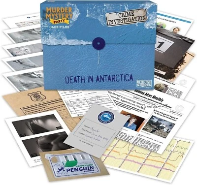 Murder Mystery Dinner Party Game - Death In Antarctica Solve Case File Game - Image 1 of 4