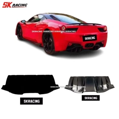 DIFUSOR PARACHOQUES TRASERO FIBRA CARBONO PARA FERRARI 458 ITALIA SPIDER 2010-2015 Foto 1 de 4