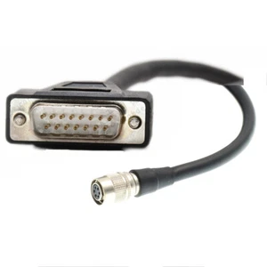 Sokkia SDR33 SDR31 Unità DB15 Femmina 6 Pin Hirose Femmina Cavo Dati per Laptop - Foto 1 di 1