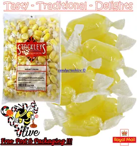 6g - 10kg Stockleys SHERBET LEMONS Traditional Hard Boiled Sweets - Picture 1 of 1
