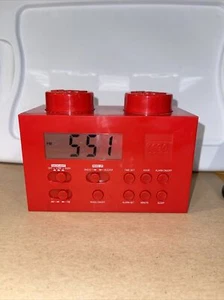 LEGO Red Portable Digital Clock AM/FM Radio W/Night Light LG11000 2009 - Picture 1 of 5