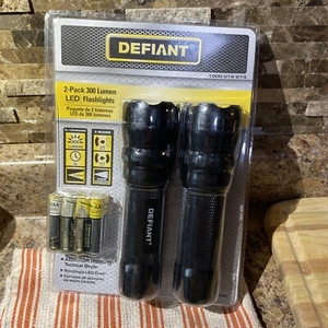 Defiant 2-pack 300 Lumens LED Flashlights - Picture 1 of 3