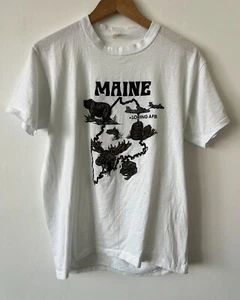 Vintage MAINE Single Stitch T-Shirt M - Picture 1 of 6