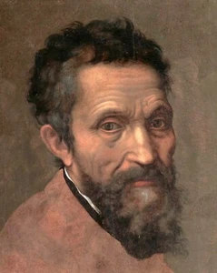 FOTO IMPRESA BRILLANTE 8X10 OBRA DE ARTE MICHELANGELO - Imagen 1 de 1