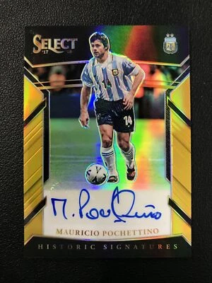2016-17 Panini Select Mauricio Pochettino Historic Signatures Gold /10 Prizm - Image 1 of 2