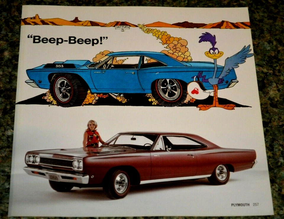 1968 PLYMOUTH ROAD RUNNER 383 图片特色印花 68 MOPAR 14 — 第 1/1 张图片