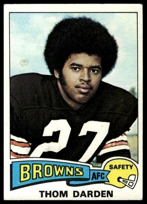 1975 Topps #342 Thom Darden [GOATCARDS] - Image 1 of 2