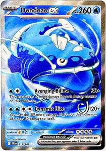 Dondozo ex 211/182 Ultra Rare Pokemon Card TCG 2025 S&V Destined Rivals NM+ - Picture 1 of 2