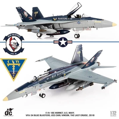 F/A-18C Hornet USN VFA-34 Blue Blasters, JC Wings 1/72 JCW-72-F18-018 - Immagine 1 di 4
