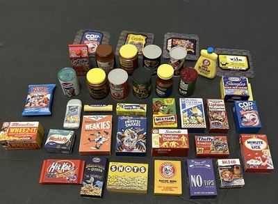 Wacky Packages 3D Minis Lot Of 34 plus 4 stickers no duplicates  - Image 1 of 4