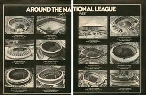 Páginas de revistas 1978 que muestran estadios de la Liga Nacional de Béisbol, muchas ahora desaparecidas - Imagen 1 de 1