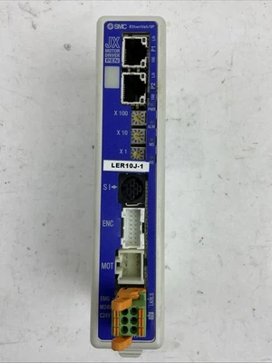 SMC JXC918-BCLER10J-1 ETHERNET/IP ELECTRIC ACTUATOR CONTROLLER 24VDC - Image 1 of 4
