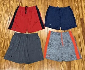 Menge 4 Under Armour lockere Passform sportliche Kordelzug Shorts Logo Herren XL Fitnessstudio - Bild 1 von 3