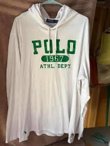 POLO RALPH LAUREN MAGLIA LUNGA SLV 1967 CON CAPPUCCIO TAGLIA XL - Foto 1 di 5