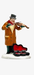 DEPT 56 CHRISTMAS IN CITY - STREET MUSICIANS 55646 MAN PLAYING VIOLIN SINGLE NEW - Picture 1 of 2