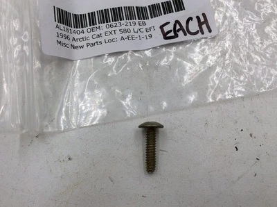 Arctic Cat 0623-219 nuevo tornillo autorroscante original 1996 EXT 580 EFI Foto 1 de 2