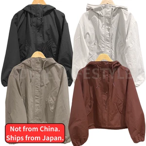 UNIQLO Baumwollmischung Kurzparka S-3XL Kapuze wasserabweisend Damen 479229 Neu mit Etikett - Bild 1 von 17