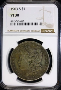 1903-S Morgan Silver Dollar - $1 NGC VF30 - Picture 1 of 2