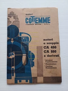 COTIEMME Industriemotoren AC 450 CA 550 Bedienungsanleitung + Original Ersatzteilkatalog - Bild 1 von 4