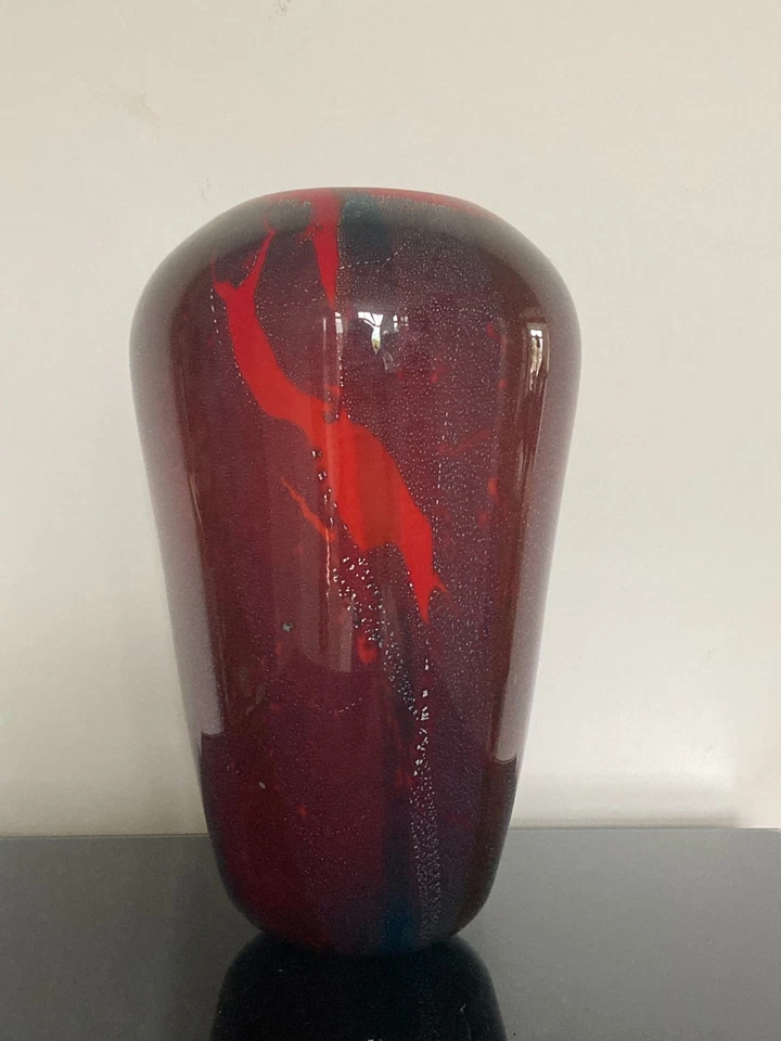 Vintage/Retro Vase, Glas, Rot, Gebraucht, wie neu - Bild 1 von 4