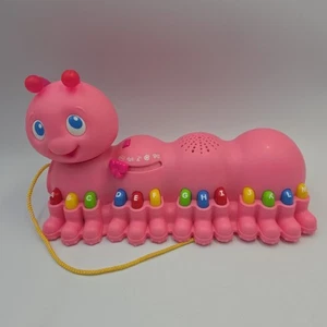 Vintage 2007 Leap Frog Alphabet Pal Pink Caterpillar - Picture 1 of 7