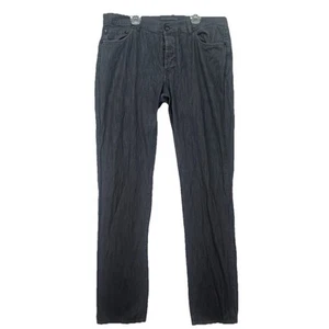 Pantalones de mezclilla John Varvatos para hombre 34x34 gris 34L Woodward calce ajustado botón mosca - Imagen 1 de 7