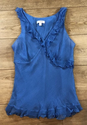 Isaac Mizrahi Target шелк синий оборки Baby кукла бак L Y2K Fairycore Cottagecore - Изображение 1 из 4